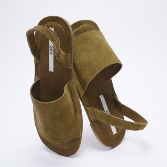 Zara Cow Leather Sandals - Picture 6 of 8